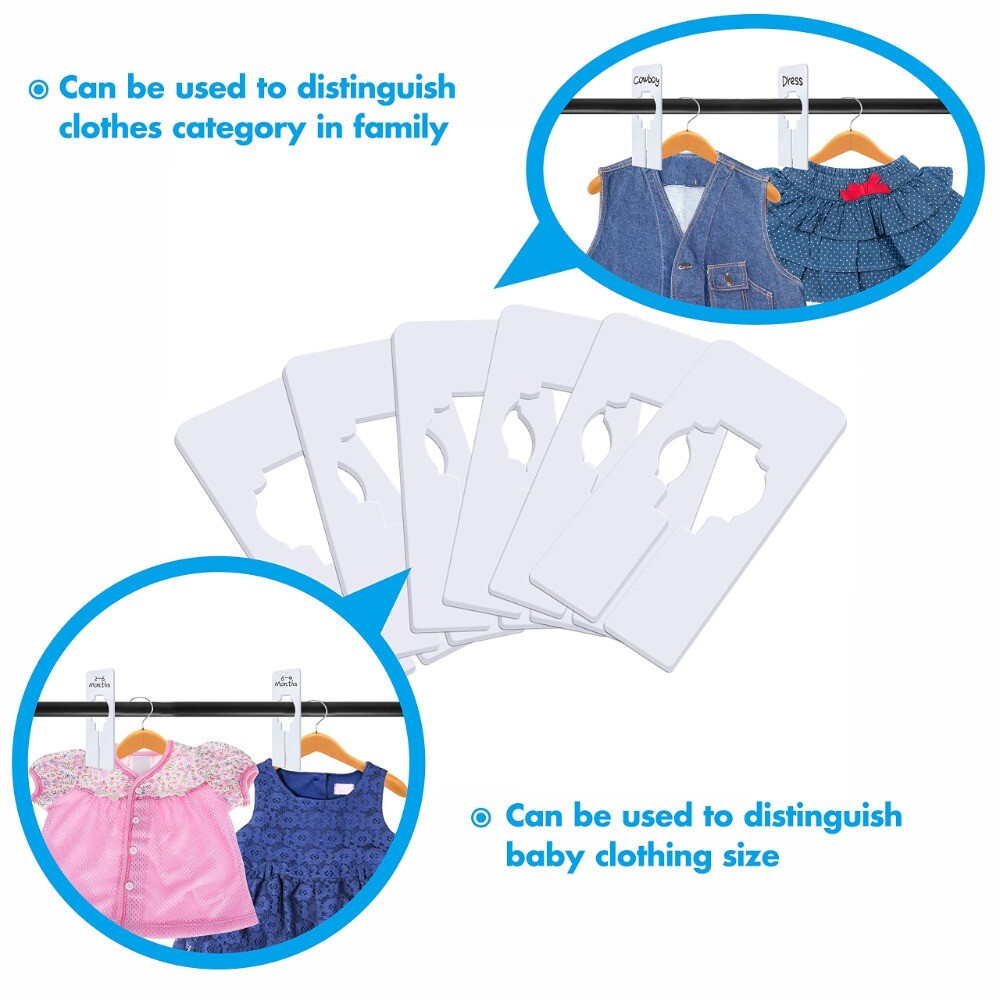 32 PCS 5 x 2 inch Clothing Hanger Dividers Clothes Divider Sorting