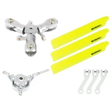 Microheli CNC Triple Yellow Plastic Blades Conversion set - GOOSKY S1