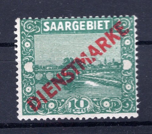 Saar Service 3PFIII Abart MNH Unstamped (AA0077