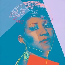 ANDY WARHOL Pop Art Poster or Canvas Print "ARETHA FRANKLIN Up to 24''
