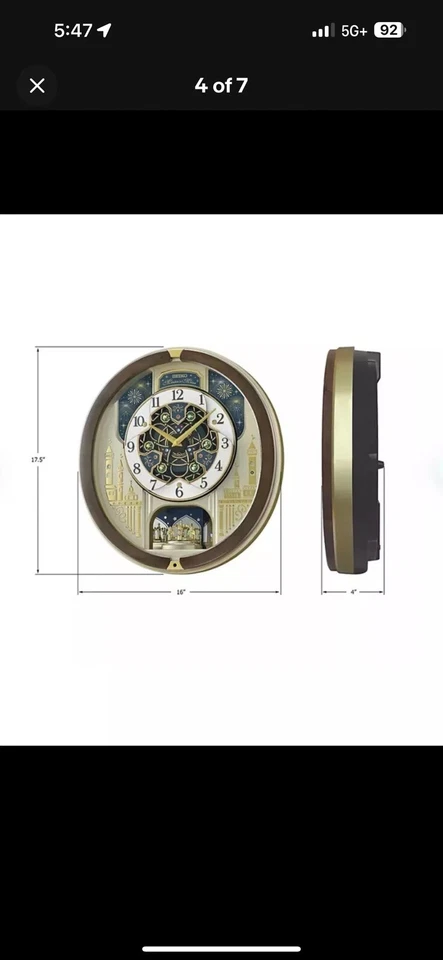 Reloj de Pared Musical Seiko Melodies in Motion 2023, Edición Limitada Foto 3 de 4