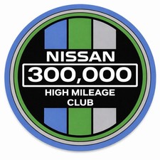 Retro Nissan High Mileage Club Vinyl Decal Sticker-sentra Altima Maxima 2