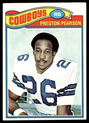 1977 Topps Football Card Preston Pearson Dallas Cowboys #395 EX-MT