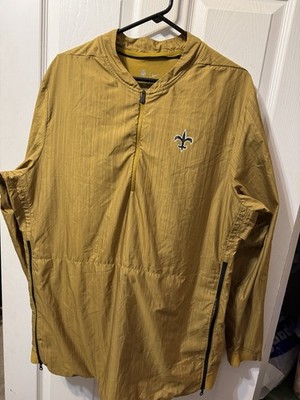 Nike New Orleans Saints Lockdown 1/3 Zip Jacket Men s XL (Men s Large)