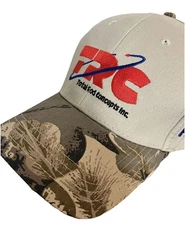 TRC Total Rod Concepts Hat Camo Fishing Fiberglass Sucker Rods Advertising Cap