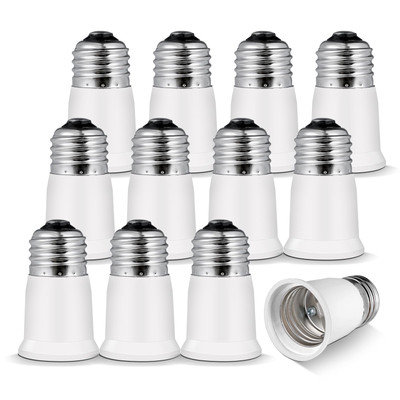 Light Socket Extender,E26 to E26 Medium Screw Bulb Socket Extension Adapter,R...