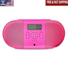 Portable CD Boombox FM Radio Player W/ Headphone Jack Battery Operated New