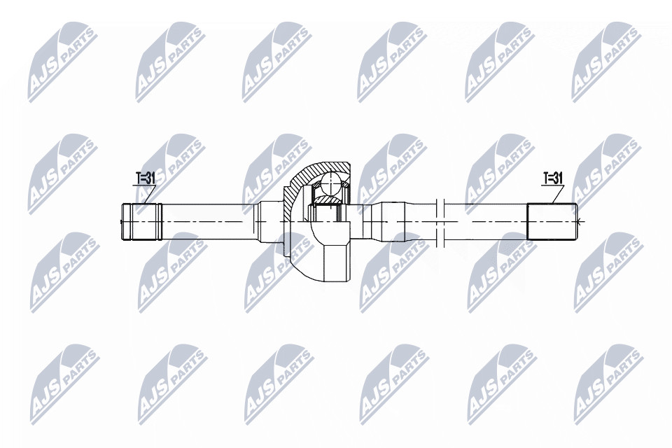 DRIVE SHAFT NPW-NS-156 FOR NISSAN PATROL/GR/Wagon ZD30DDTi 3.0L 4cyl 2.8L 6cyl - Image 9