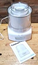 Cuisinart 1.5 Quart Frozen Yogurt Ice Cream & Sorbet Maker ICE-21 - White
