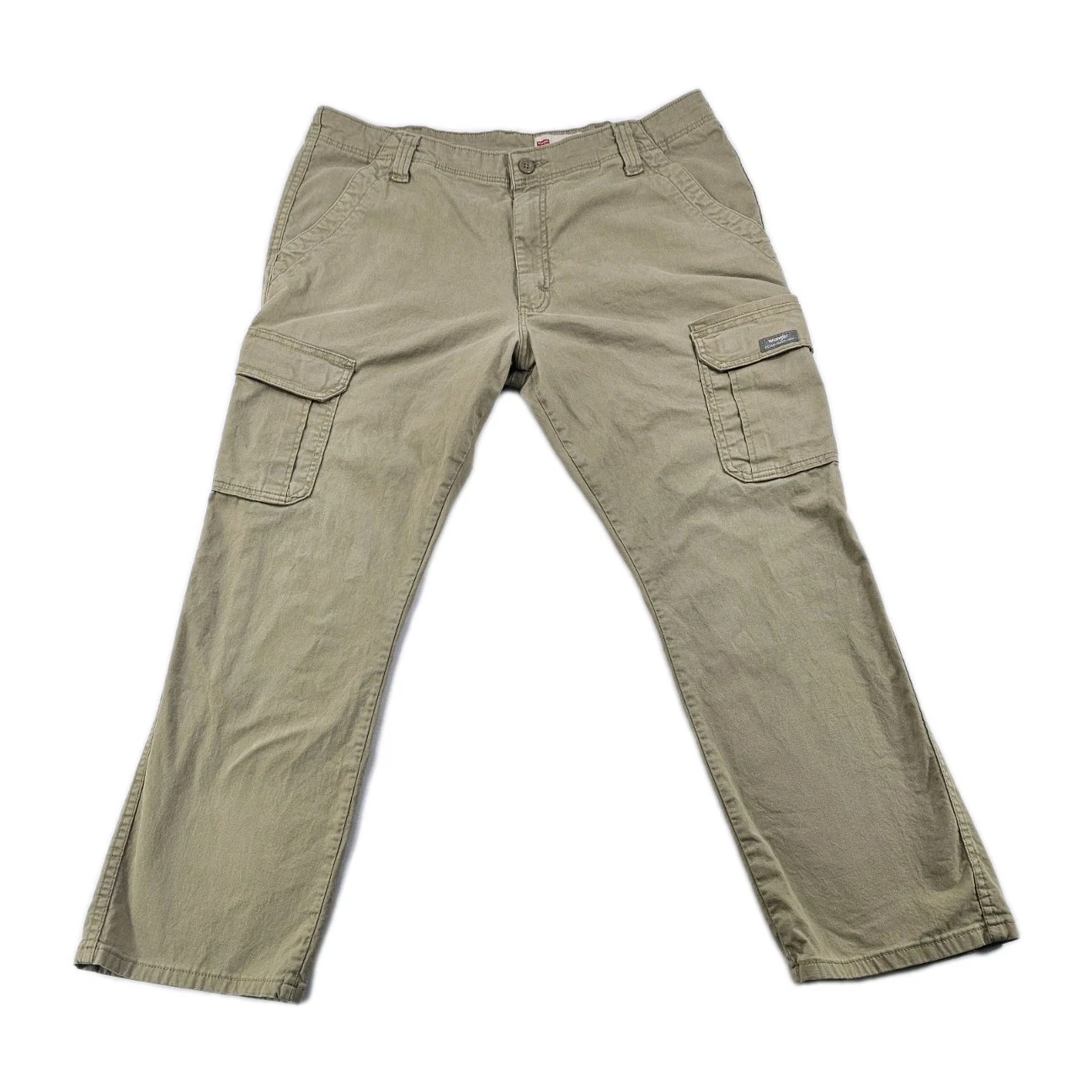 Wrangler Outdoor Series Performance Cargo Hiking Pants Mens 38x30 Khaki Stretch
