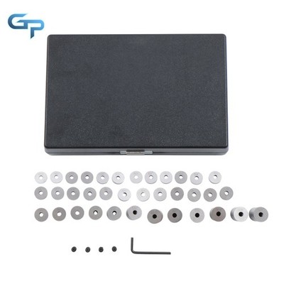 Professional Hardened Steel Round Gage Blocks 36-Piece Measuring Set
