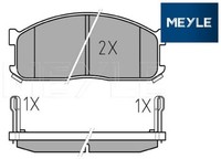 Meyle 0252000215/W Bremsbelagsatz FüR Scheibenbremse Bremsbelagsatz