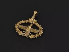 Ancient Egyptian Winged Angel,Gothic Guardian Goddess isis Faravahar Pendant