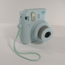 Fujifilm Instax Mini 8 Ice Blue Instant Film Camera With Wrist Strap TESTED