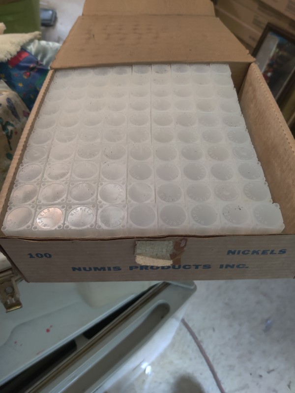 Numis Products Inc. Nickel Square Coin Tube Storage, Box of 100 Tubes