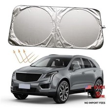 XHRING Car Windshield Sun Shade Sunshade for Cadillac XT6 XT5 CT5 XT4 Escalade