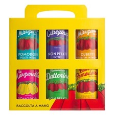 6er Tomaten Sortiment im Vintage Probiertr&auml;ger San Marzano - TOP Italien Produkt