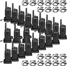 RT68 Walkie Talkies with Earpiece,2 Way Radios Long Range,Heavy Duty Walkie Talk