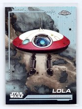 2024 Topps Chrome Star Wars 76 L0LA Costco Super Box Refractor