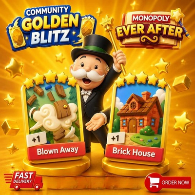 #ad Monopoli Go Golden Blitz Go 5⭐ Brick House amp; Blown Away✨ 🔝 INSTANT SEND GBP 0.99