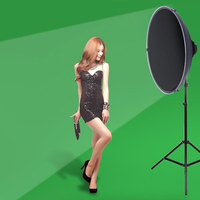 Studio Reflector 16'' Beauty Dish Standard Bowens Mount Flash Head Strobe Mount|