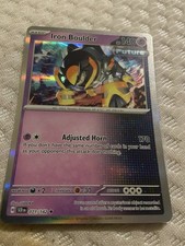 Pokémon Iron Boulder Prismatic Evolutions Holo 071/142