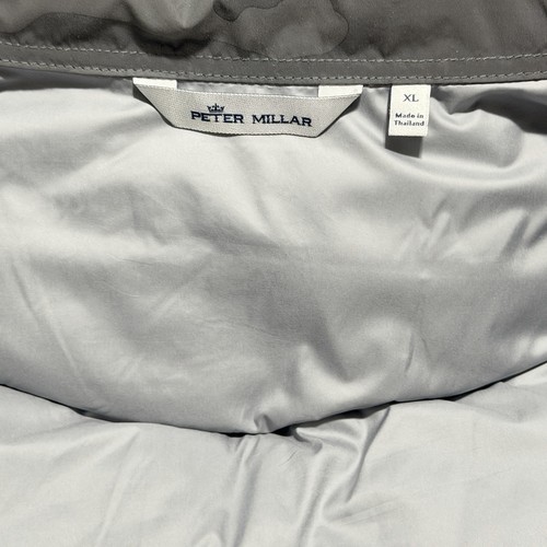 Peter Millar Men's Iron Gray X-Large Camo Reflective Apres Ski Puffer Vest #1041 - Picture 9 of 17