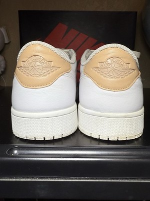 Nike Air Jordan 1 Retro Low OG White Vachetta Tan Size 12 905136