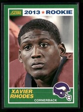 Xavier Rhodes 2013 Score #437 Rookie Minnesota Vikings