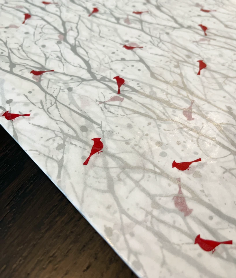 SILVER WOODLAND FROST Design Tissue Paper Sheet Choose Size & Package Amount - Image 4 of 4