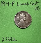1914-P Lincoln Wheat Cent  / Penny 1c Vf Very Fine See Pics