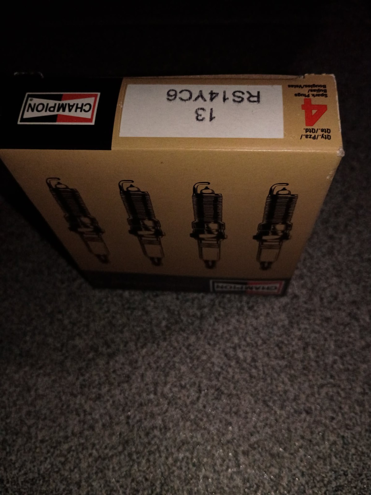 Car Parts, Champion Copper Plus Spa4rk Plug x4 RS14YC6: #13