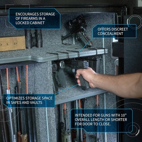 Secure and Easy-to-Install Handgun Hangers - Fits All Sizes Above .22 Caliber - Afbeelding 8 van 10