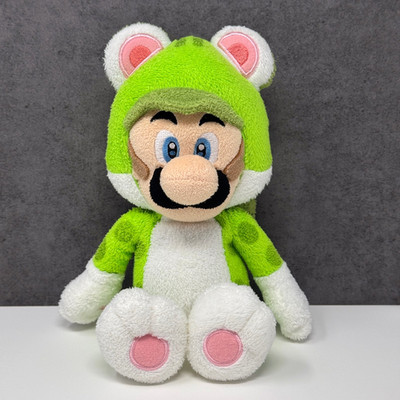 Super Mario 3D World Sanei 2013 - Katze Luigi (S) Plüschtier Kuscheltier 10 Zoll Japan Import