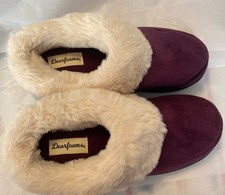 Ladies Nice Warm -Wine ColorDearfoam Slippers Size 5-6-New-SALE