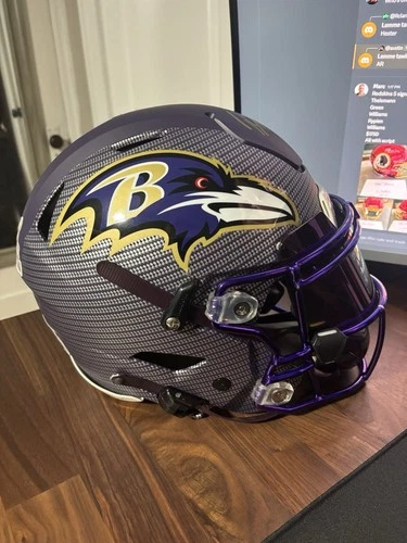 Ray Lewis Autographed Full Size Custom Speedflex Helmet BAS
