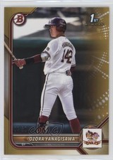 2022 Bowman NPB Nippon Professional Baseball Gold 9/50 Ozora Yanagisawa 00cp
