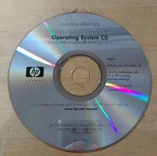 Business Desktops HP Operating System CD Microsoft Windows XP Home SP1a