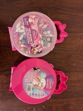 Disney Minnie Pop Beads Jewelry Kit. Necklace Bracelet. 125 Beads 3 Charms