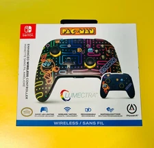 NEW PowerA Enhanced Wireless Controller For Nintendo Switch PAC-MAN Neon Arcade.