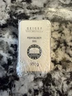 100 Gram Geiger Edelmetalle  .999 Fine Silver Bar Ingot