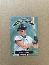 1992 Donruss Baseball Will Clark Donruss Diamond King Insert Card
