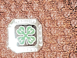 Vintage 4-H Club Third Year Award Lapel Pin