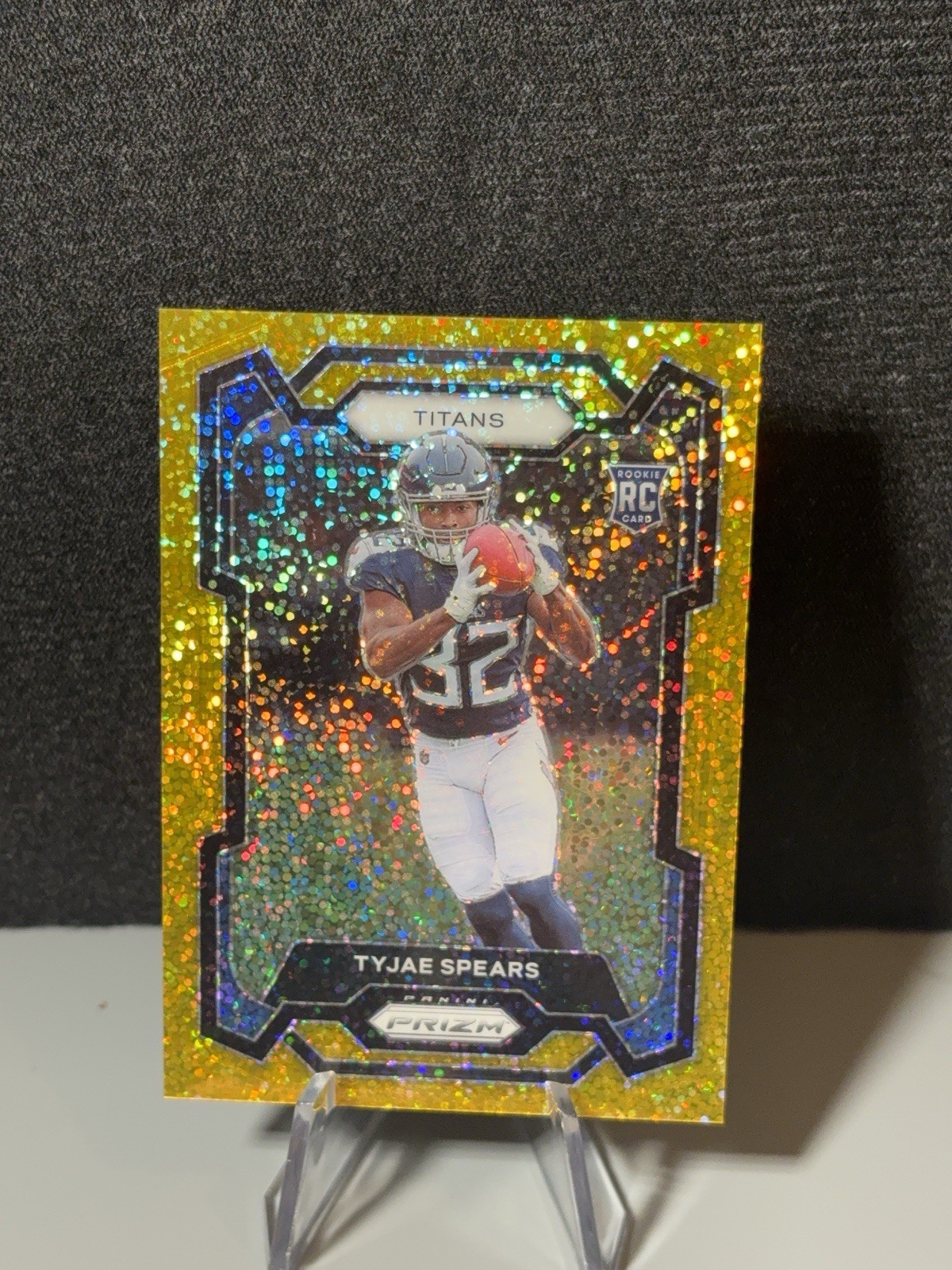 2023 Panini Prizm - Rookies Tyjae Spears #396 Gold Sparkle Prizm /24 (RC)