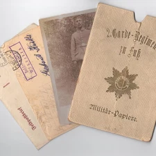 Original WWI German 2. Garde-Regt zu Fuss Group: Feldpost 1915 RPPC Wallet Lot