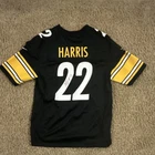 Pittsburgh Steelers Harris #22 Signed Original Football Jersey Black
