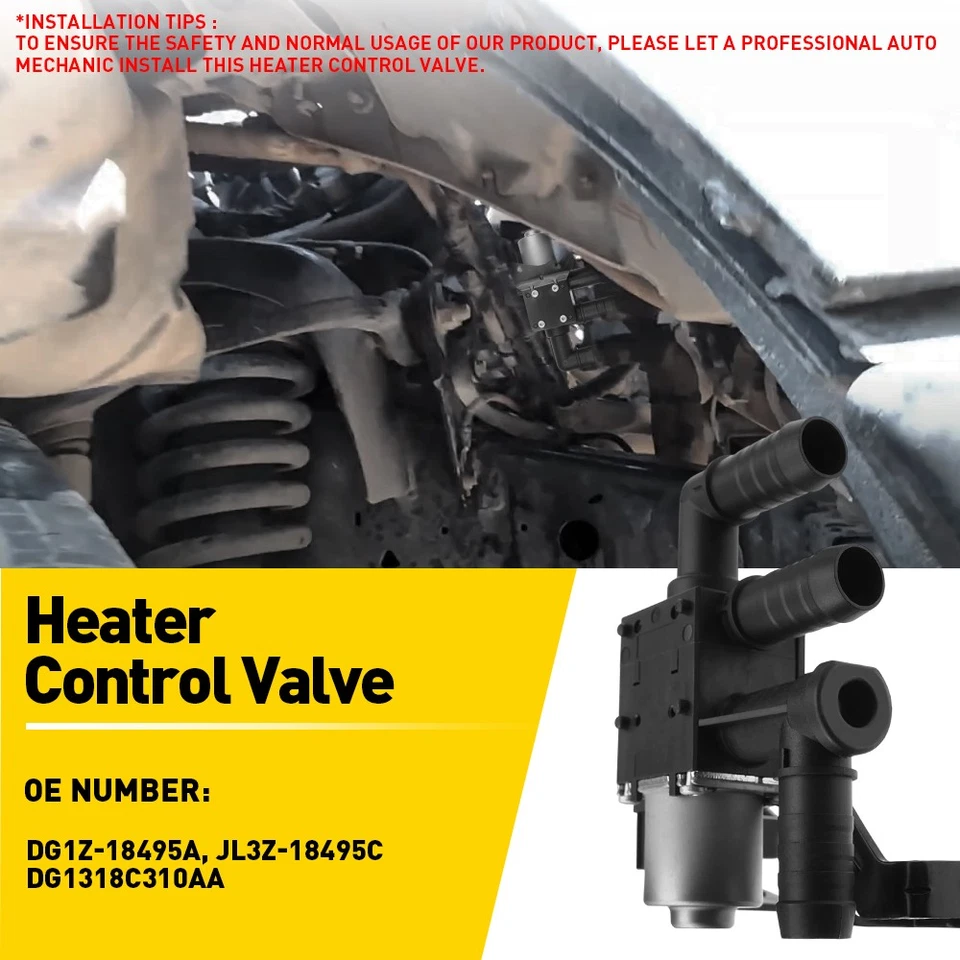 3X Válvula de calefacción para Ford F-150 2018-2020 V8 5,0 L aspiración natural DG1Z-18495A Foto 4 de 4