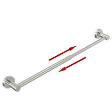 Towel Holder, Adjustable 304 Stainless Steel Towel Bar, Bathroom Mount, Silver