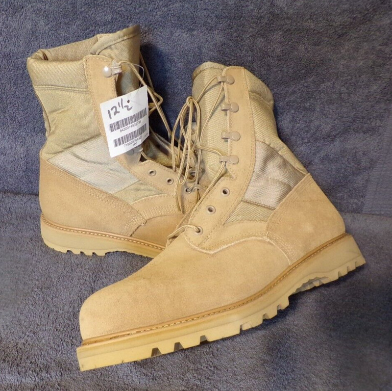 New With Tags UFCW Mondo Pt Military Combat Leather boots men's size 12.5W USA