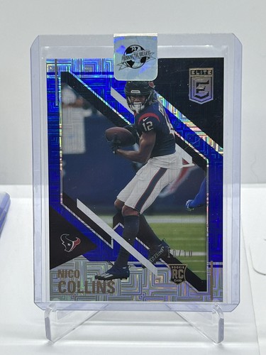 Nico Collins 2021 Donruss Elite Choice Rookie Texans SSP # /10 - Imagen 2 de 6